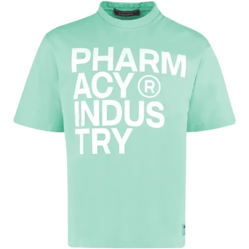 Stylisches T-Shirt & Top mit Logo , Herren, Größe: M - Pharmacy Industry - Modalova