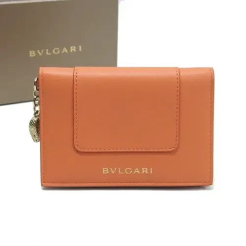 Pre-owned Leather wallets , female, Sizes: ONE SIZE - Bvlgari Vintage - Modalova