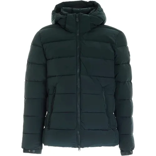 Jack meets Hoodie, Stay Warm and Stylish this Winter with the Emerald Puffer Jacket , male, Sizes: XL - Save The Duck - Modalova