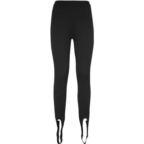 Slim Fit Stirrup Leggings , female, Sizes: L - Saint Laurent - Modalova
