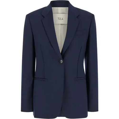 Stilvolle Blazer Jacken , Damen, Größe: XS - Tela - Modalova