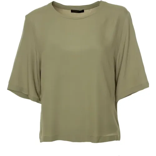 Casual Blusenshirt mit Rundhalsausschnitt , Damen, Größe: M - drykorn - Modalova