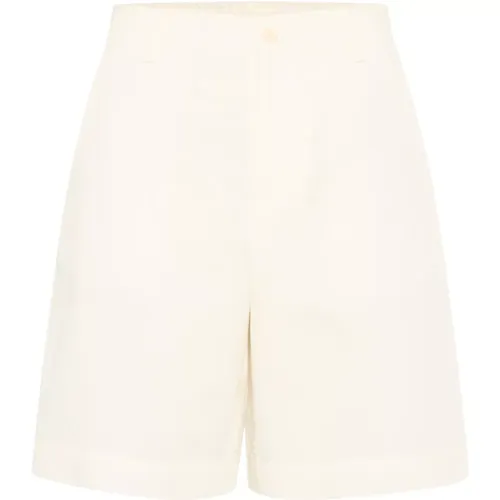 High-waisted shorts with pockets in Tofu , female, Sizes: 2XL, M, 2XS - Part Two - Modalova
