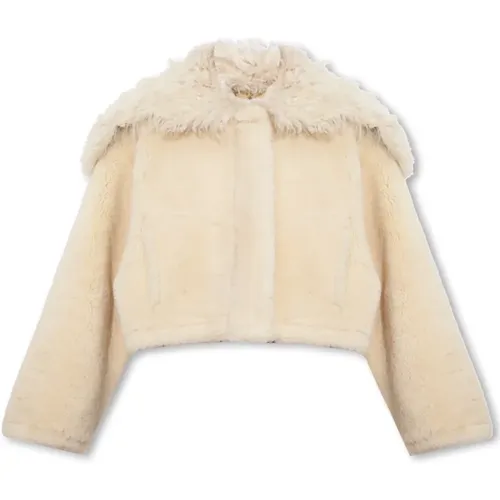 Piloni shearling jacket , female, Sizes: 2XS - Jacquemus - Modalova