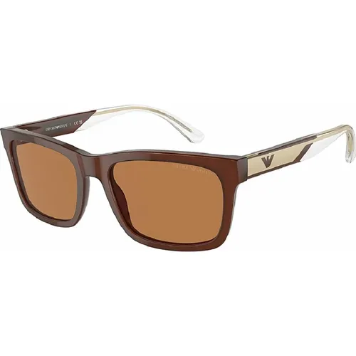 Opal Sunglasses with Lenses , male, Sizes: 57 MM - Emporio Armani - Modalova