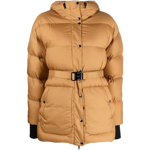 Braune Daunenparka Jacke , Damen, Größe: M - J.LINDEBERG - Modalova