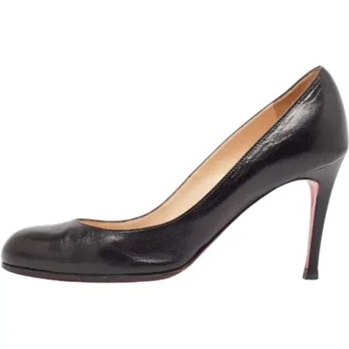 Pre-owned Leather heels , female, Sizes: 4 1/2 UK - Christian Louboutin Pre-owned - Modalova