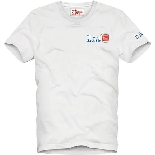 Weiße T-Shirts und Polos , Herren, Größe: 2XL - MC2 Saint Barth - Modalova