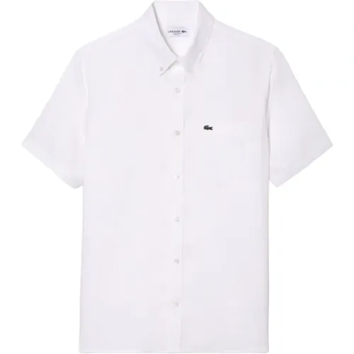 Linen Shirt for Men , male, Sizes: 5XL, XL, M, 4XL, 3XL, L, S, 2XL - Lacoste - Modalova