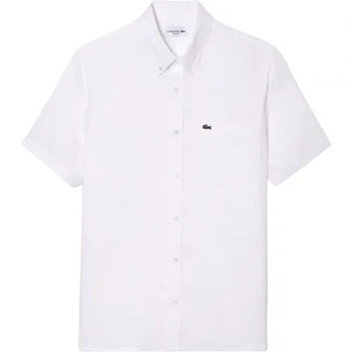 Linen Shirt for Men , male, Sizes: 5XL, XL, M, 4XL, L, S, 2XL - Lacoste - Modalova