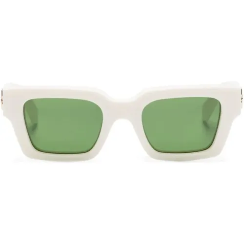 Weiße Sonnenbrille Stylisch Must-Have,Blaue Sonnenbrille mit Zubehör,OERI126 6055 Sonnenbrille Off - Off White - Modalova