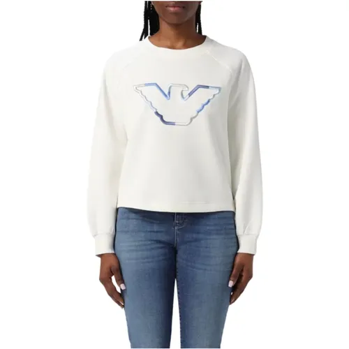 Damen 3D Jersey Sweatshirt - Emporio Armani - Modalova
