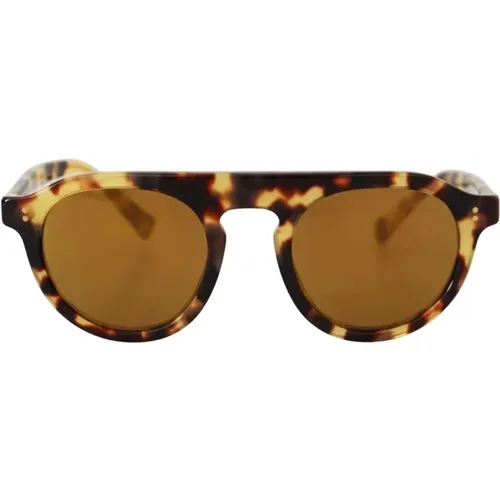 Gold Linse Damen Sonnenbrille Italien - Dolce & Gabbana - Modalova