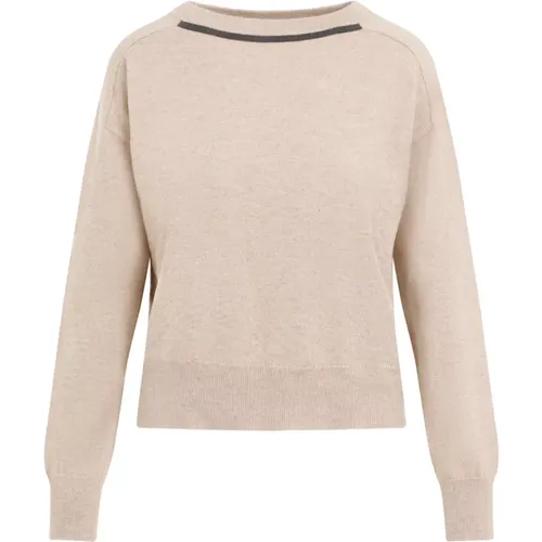 Luxuriöser Cashmere Sweater Nude Neutrals - BRUNELLO CUCINELLI - Modalova