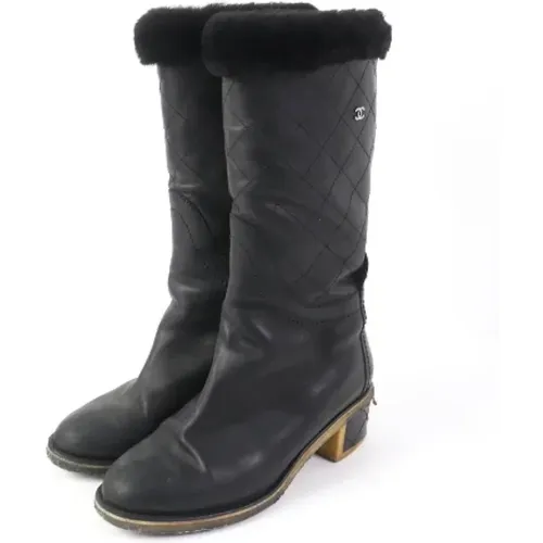 Pre-owned Leder boots - Chanel Vintage - Modalova