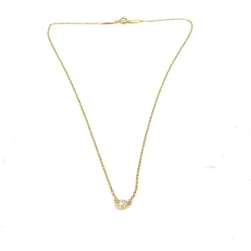 Pre-owned Gold necklaces , female, Sizes: ONE SIZE - Tiffany & Co. Pre-owned - Modalova