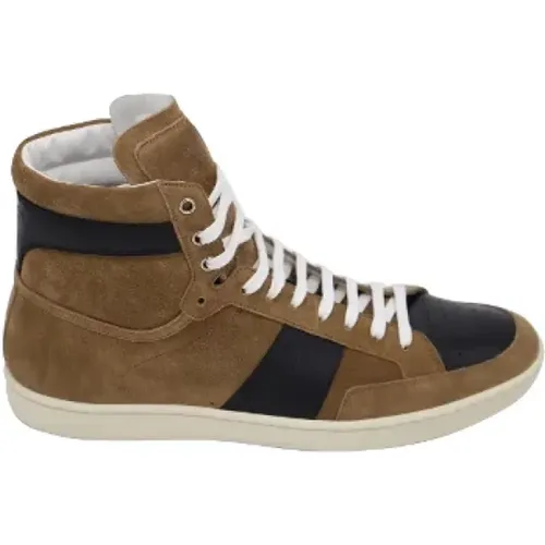 Pre-owned Suede sneakers , female, Sizes: 11 1/2 UK - Yves Saint Laurent Vintage - Modalova