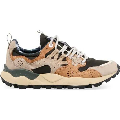 Brown Sneakers for Outdoor Adventures , male, Sizes: 11 UK, 10 UK - Flower Mountain - Modalova