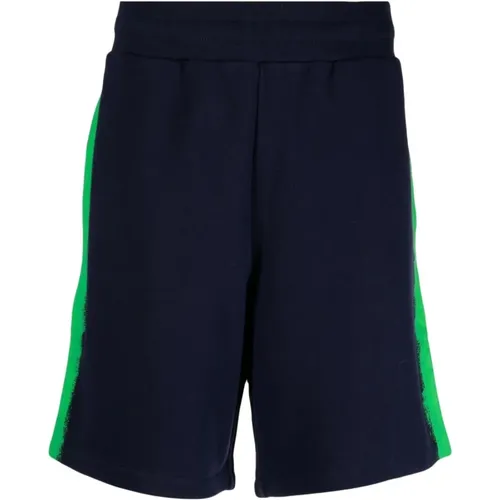 Blaue Casual Baumwollshorts für Männer , Herren, Größe: M - Moschino - Modalova