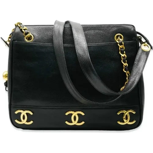 Pre-owned Leather totes , female, Sizes: ONE SIZE - Chanel Vintage - Modalova