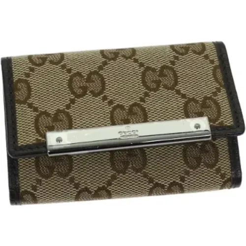 Pre-owned Canvas key-holders , female, Sizes: ONE SIZE - Gucci Vintage - Modalova