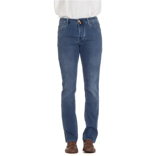 Slim-Fit Sartorial Denim Jeans Nick , male, Sizes: W33, W31, W34, W36, W38, W37, W32 - Jacob Cohën - Modalova