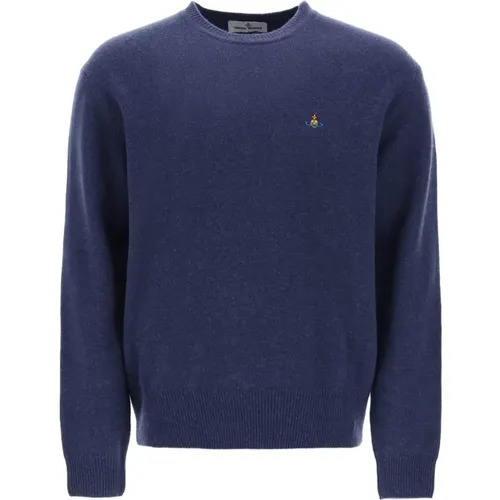 Sweater mit mehrfarbigem Orb-Logo - Vivienne Westwood - Modalova