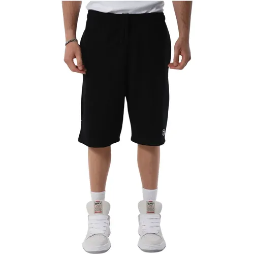 Bermuda Shorts aus Baumwolle mit Kordelzugbund , Herren, Größe: S - Diesel - Modalova