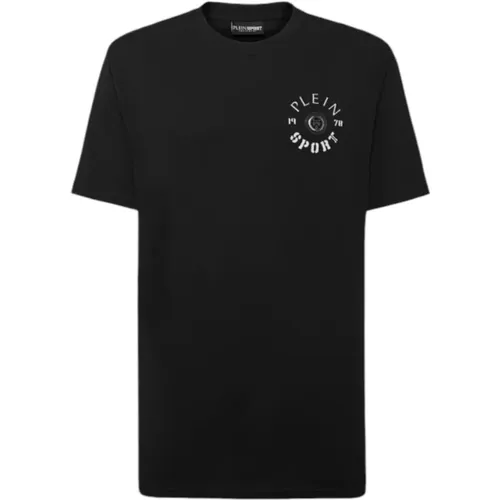 Lässiges Baumwoll T-Shirt , Herren, Größe: L - Plein Sport - Modalova