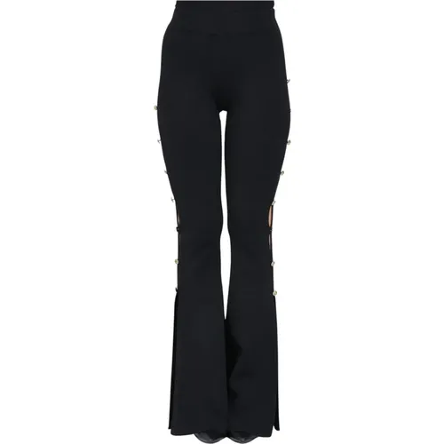 Casual Flare Leg Pants , female, Sizes: M, S, L, XS - Versace Jeans Couture - Modalova