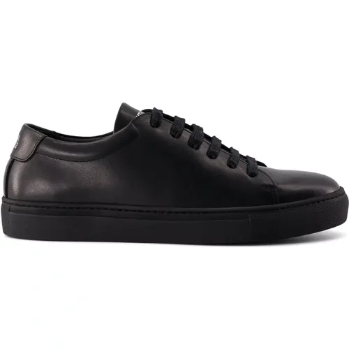 Handgefertigte Schwarze Monochrome Sneakers , Herren, Größe: 40 EU - NATIONAL STANDARD - Modalova