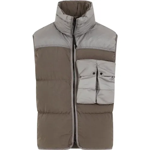 Eco Chrome-E Mixed Walnut Vest , male, Sizes: S - C.P. Company - Modalova