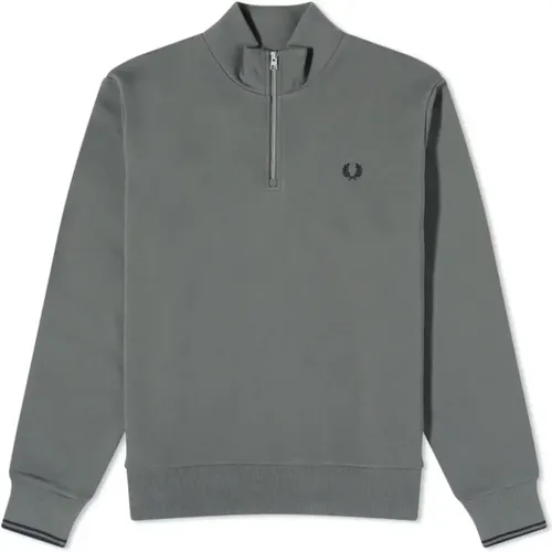 Shaded Field Half Zip Sweatshirt , male, Sizes: XL - Fred Perry - Modalova