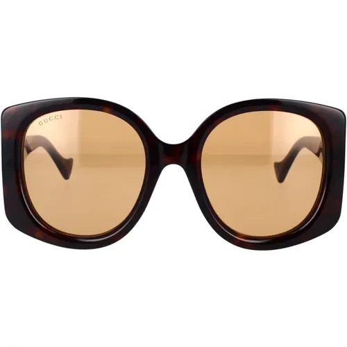 Minimalistische quadratische Oversize-Sonnenbrille - Gucci - Modalova