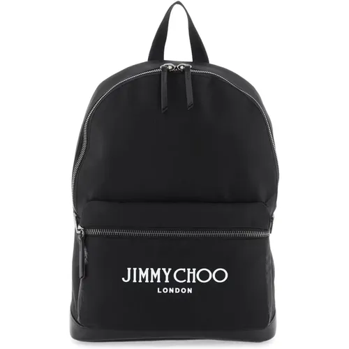 Stylish 'Wilmer' Nylon Backpack , male, Sizes: ONE SIZE - Jimmy Choo - Modalova