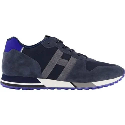 Blue Sneaker Style H383 , male, Sizes: 6 1/2 UK - Hogan - Modalova