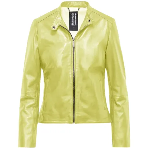 Luxe Leather Jacket , female, Sizes: M, S - BomBoogie - Modalova