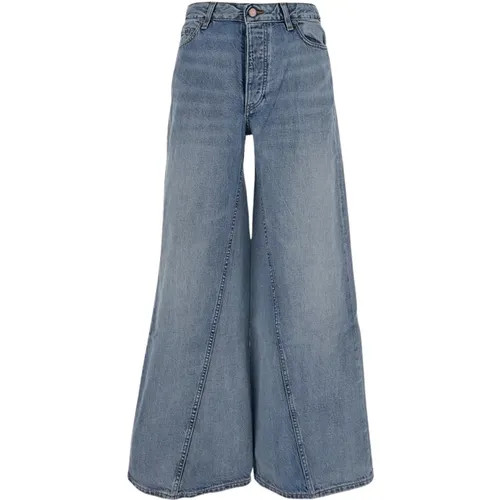 Wide Jeans , Damen, Größe: W24 - Ganni - Modalova
