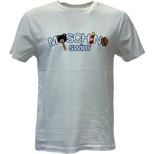 Casual Cotton Tee Shirt , male, Sizes: M, XS, L, S - Moschino - Modalova