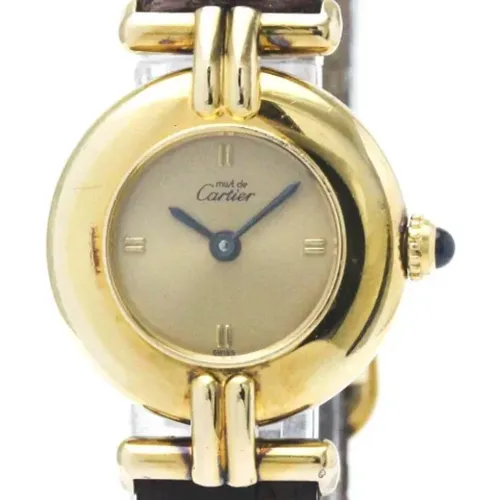 Pre-owned Leather watches , female, Sizes: ONE SIZE - Cartier Vintage - Modalova