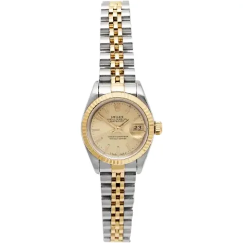Pre-owned Gold watches , female, Sizes: ONE SIZE - Rolex Vintage - Modalova