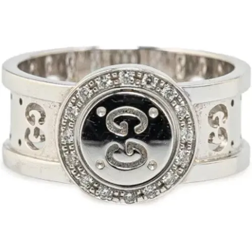 Pre-owned Silver rings , female, Sizes: ONE SIZE - Gucci Vintage - Modalova