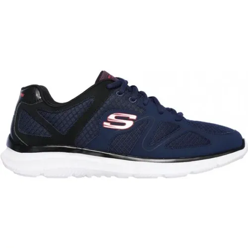 Memory Laufschuhe Blau Leicht Atmungsaktiv , Herren, Größe: 45 1/2 EU - Skechers - Modalova