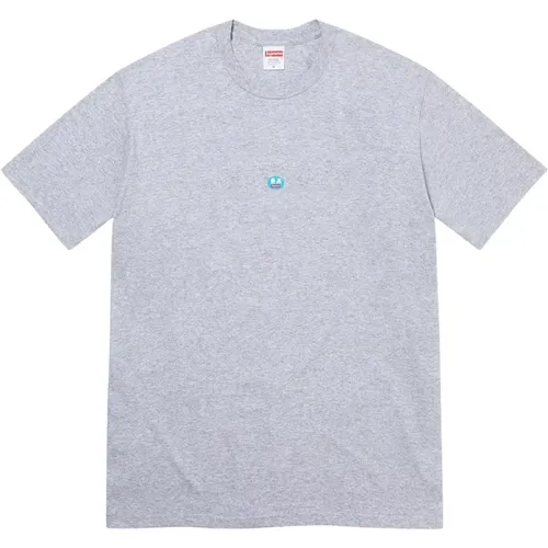 Classic Sticker Tee Heather Grey , male, Sizes: S, XL, M - Supreme - Modalova