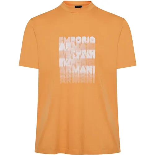 Men`s Cotton T-Shirt, Fashion-Forward Style , male, Sizes: 2XL - Emporio Armani - Modalova