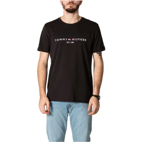 Herren Schwarzes Print T-Shirt - Tommy Jeans - Modalova