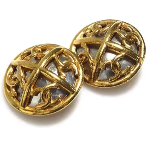 Pre-owned Metal earrings , female, Sizes: ONE SIZE - Chanel Vintage - Modalova