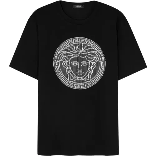 T-shirts and Polos , male, Sizes: S, L, M - Versace - Modalova