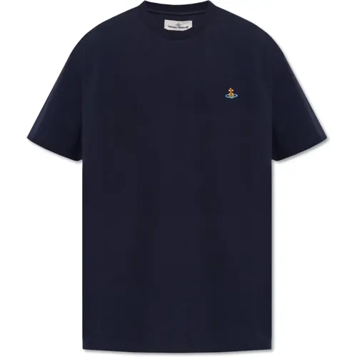 T-Shirt mit Logo , Herren, Größe: S - Vivienne Westwood - Modalova