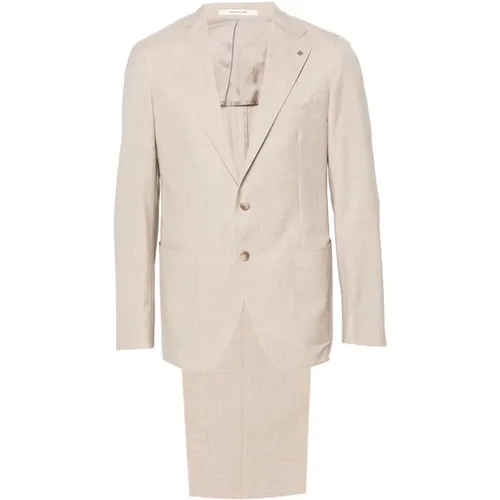 Wool Silk Suit with External Pockets , male, Sizes: 2XL, M - Tagliatore - Modalova